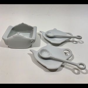 Tea For 2 Teabag Dishes with Holder